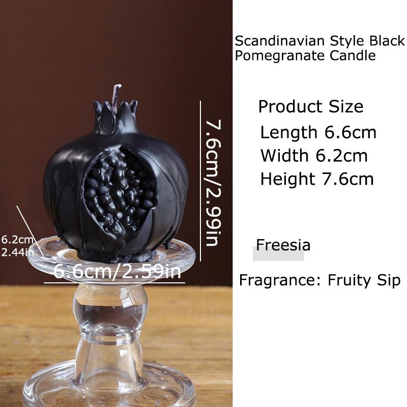 1PC Black Skull Aroma Candle Decor Candle Gothic Horror Scented Candle Macabre Skeleton Wax Melt