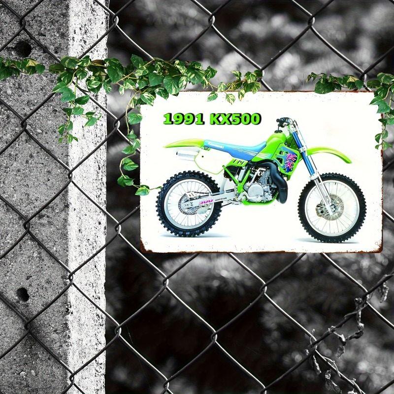 Retro Tin Motorcycle Wall Art for Cafe Bar Garage Decor