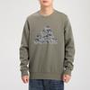 Adidas Sweatshirts Men's Army Green Crew Neck Moderate Regular GH4413