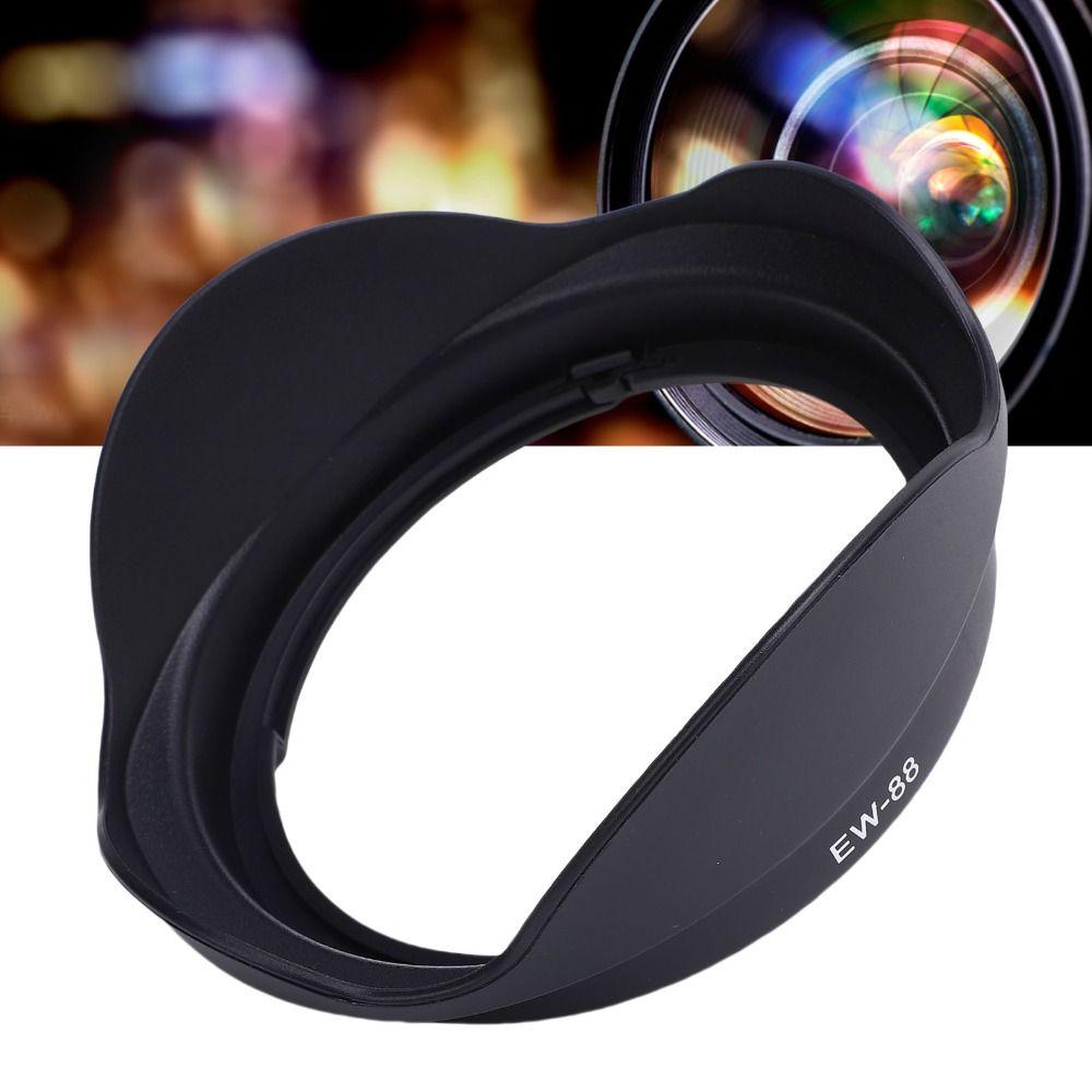 Black Camera Lens Hood Shade Plastic Bayonet Mount Lens Hood Durable Plastic Lens Hood Photography