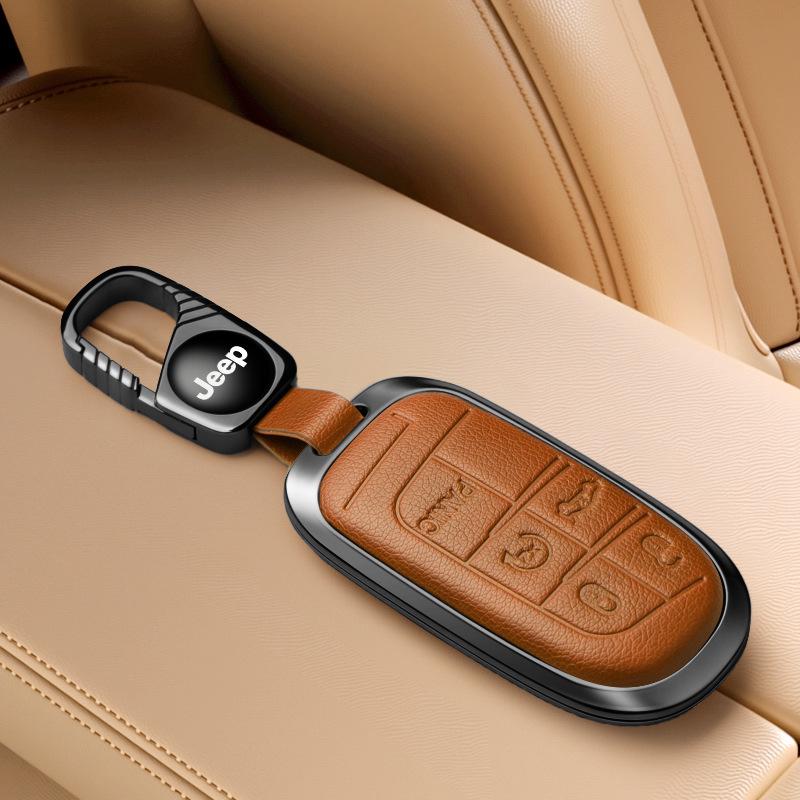 Jeep Key Cover Compatible with Compass, Cherokee, Commander, Grand Cherokee Key Shell
