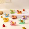 8Pcs Mini Rocking Horse of The Chinese Style Lucky Horse Statue Figurine Year Cartoon Horse Decoration Ornament