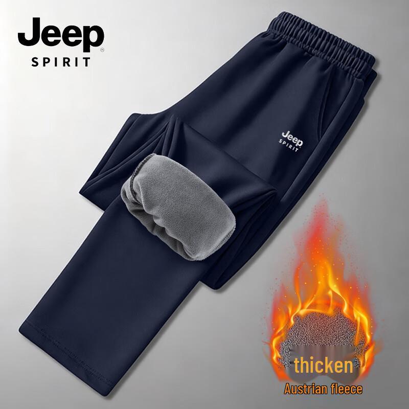 

JEEP SPIRIT Men s Winter Warm Aoli Fleece Straight-Leg Pants 5XL