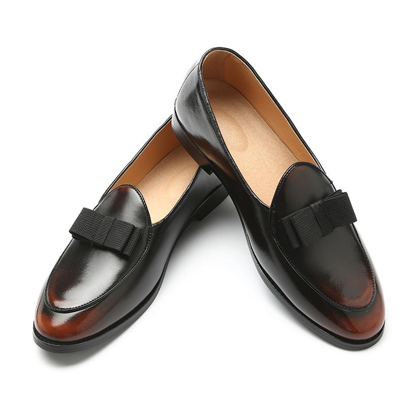 Men Loafer Handmade Retro Double Monk Buckle Straps Casual Shoes Men Moccasins for Men Leather Flat Shoes