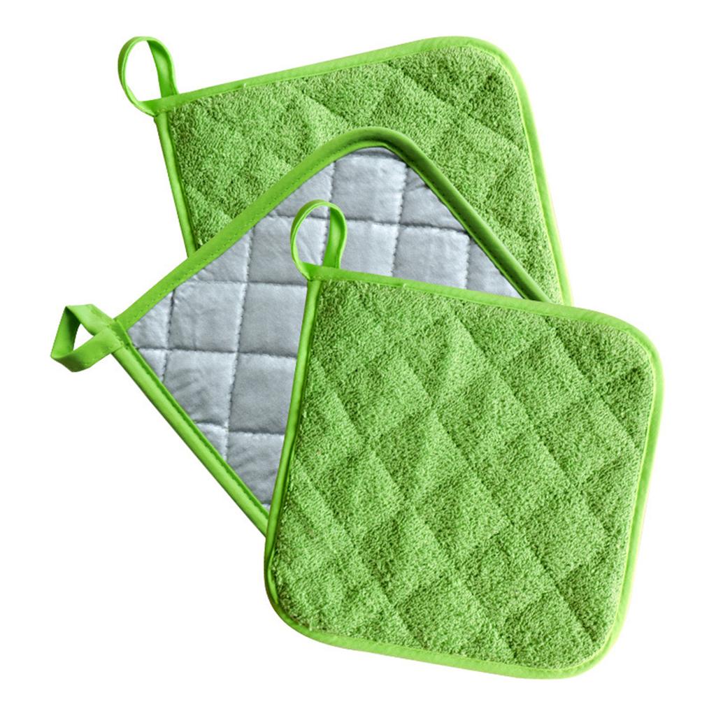 Microwave Oven Gloves Kitchen High Temperature -Scalding Thick Cotton Gloves (Set Of 2)