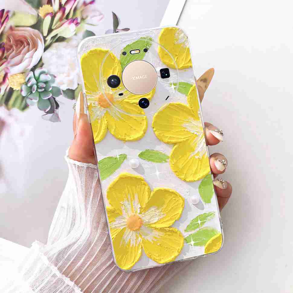 For Huawei Mate 80 5G 2025 Case VYG-AL00 Soft Silicone Sweet Heart Painted Cover Case For Huawei Mate80 Mate 80 TPU Fundas