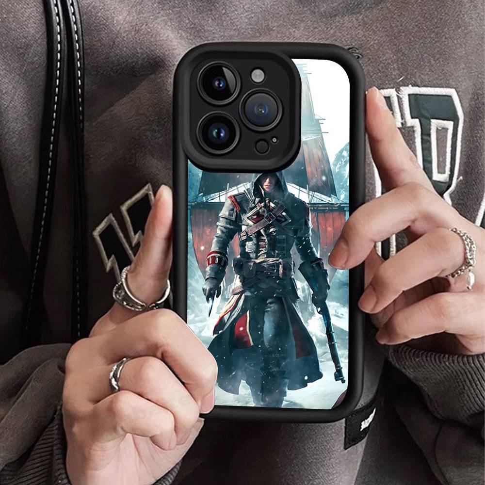 Funny A-Assassins Game C-Creed Silicone Phone Case for iPhone 17 Pro Max 16 15 14 13 12 11 Plus 17 Air