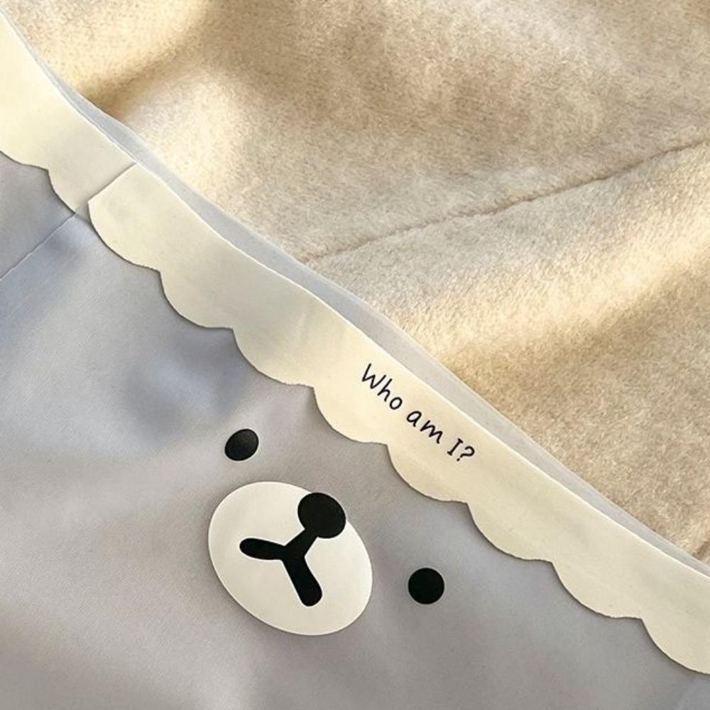 5Pcs Ultra-thin Ice Silk Briefs Cartoon Underwear Women Soft Bear Seamless Panties Girl