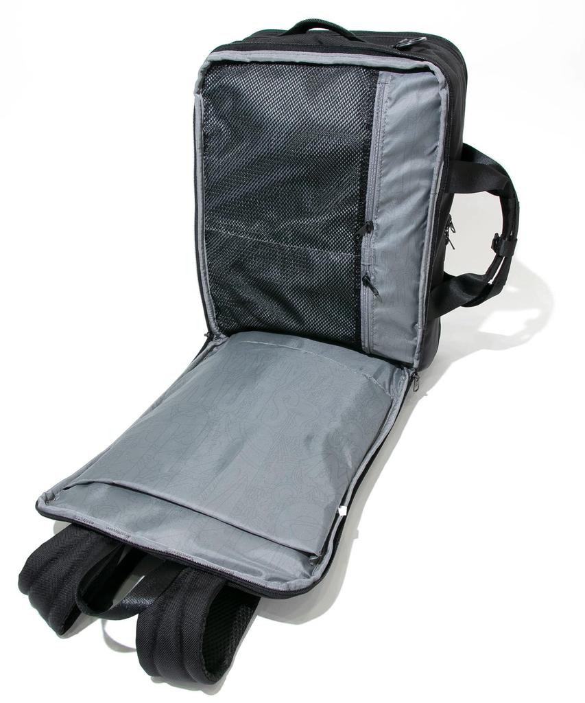 [go slow caravan] 347004 Ballistic Air 3-Way Travel Bag, Black, Free Size