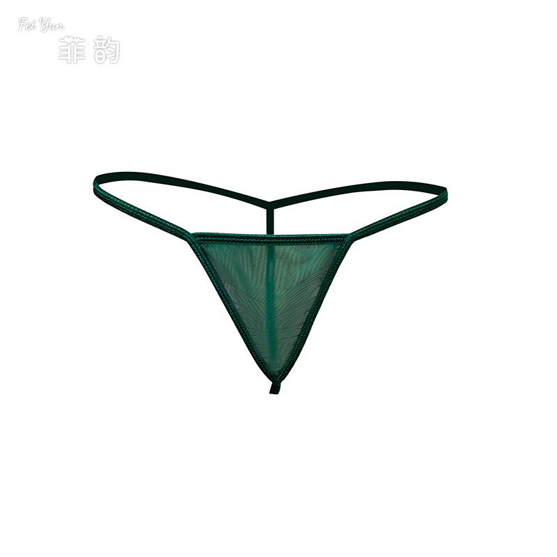 Reggiseno a fascia in pizzo sexy da donna, mutandine in rete con pizzo cucito, ciondolo a farfalla, quattro pezzi, completo sexy diviso
