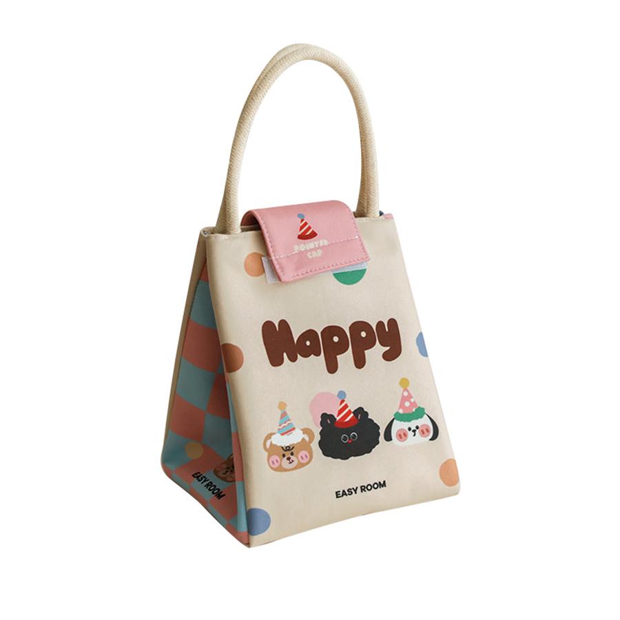 

Cute Cartoon Lunch Bag For Picnic Travel Thermal Breakfast Organizer Insulated Waterproof Storage Bag Lunch Box Accessories