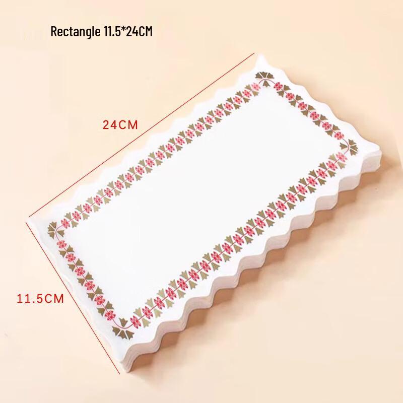 

OIMG Rectangular Oil-Proof Lace Paper Mats