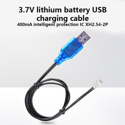 Lithium Battery Charger Wire XH2.54-2P Reverse/Forward Plug 400mAh 3.7V Charging Cable Cord for Aircraft Model UAV