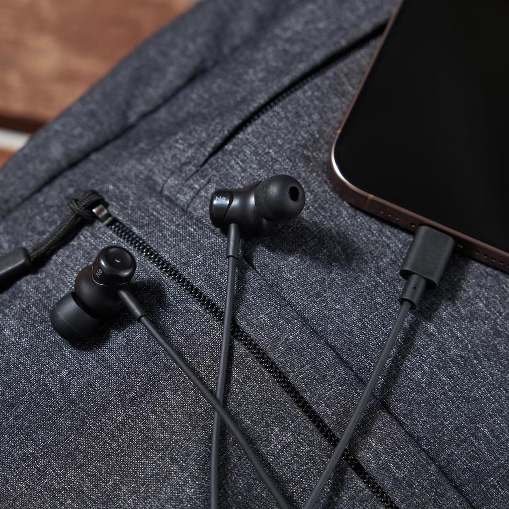 Radius HP-NE30C USB-C High-Resolution Wired Earphones with Noise Cancellation and Ambient Mode