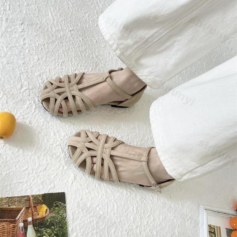 Fashion Women's Woven Designed Hollow Breathable Casual Sandals 2025 Summer Bohemian Style Fashion Comfortable Outdoor Beach Cool Shoes