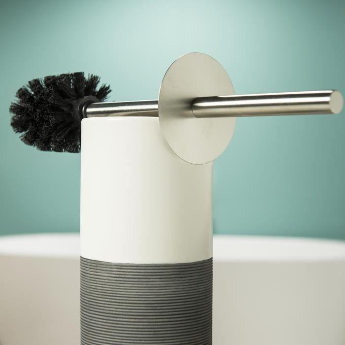 Toilettenbürste und Standhalter Doppio Grau von SealSkin