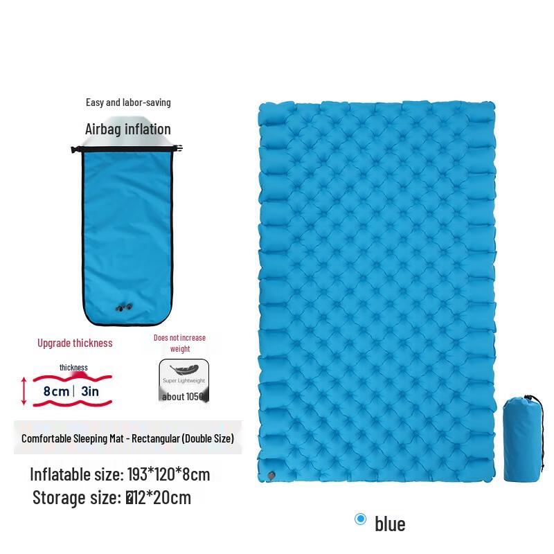 Chaoshihui Portable Outdoor Double Camping Mat 193x120x8cm