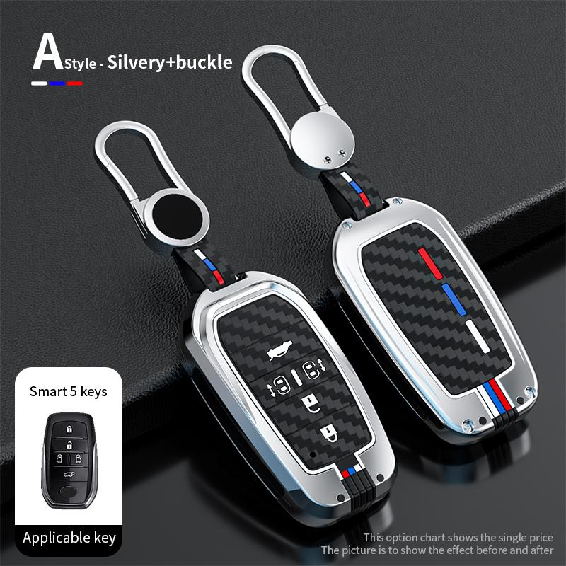 Auto Zinc Alloy Key Fob Cover Mount Chain Toyota Alphard Vellfire 2012 Previa Auto Key Fob Case Interior Accessories Auto Accessories
