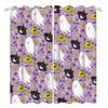 2pcs/set Horror Halloween Window Curtain Bat Spider Pumpkin Ghost Haunted House Home Decor Blackout Polyester Fabric Curtains