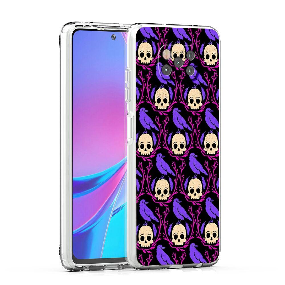 

Чехол для телефона для Xiaomi Poco X3 NFC F3 M3 GT 12 Mi 11 Lite 5G Ultra 11T 11X Pro 11i 12X Силиконовый чехол Мрачный Жнец Череп Скелет Poco M3