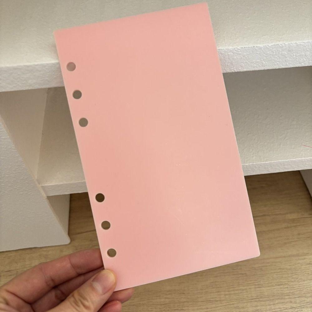 Transparent/Water Ripple A6 Notebook Cover Hard Loose Leaf Binder Cover Photo Album Making