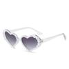 New diamond-encrusted sunglasses, European and American personality sweet love ball luxury pearl heart-shaped sunglasses