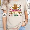 Christmas Baking Crew T Shirt Cookie Lover Mom Matching Family Vintage Fashion Streetwear Top For Everyday Wear Graphic