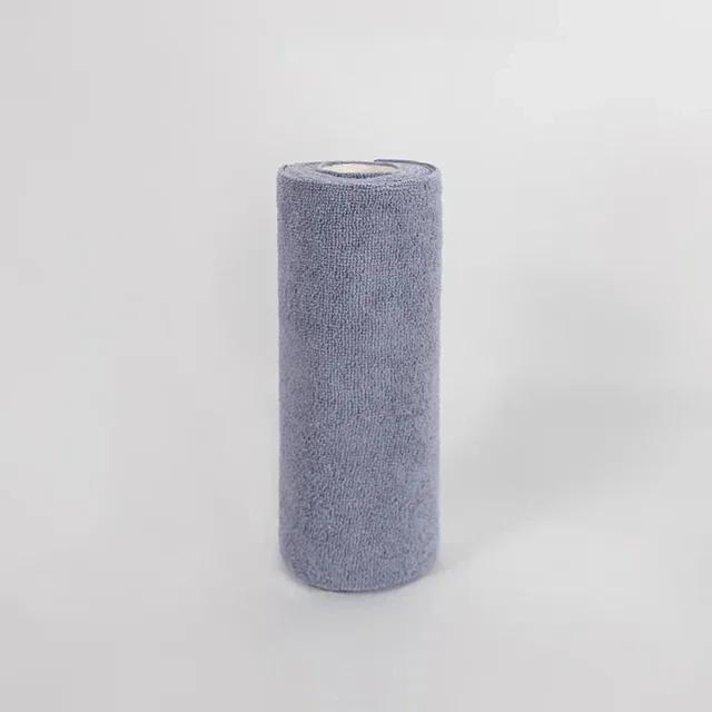 

Многоразовые чистящие салфетки, бытовая кухонная ткань, рулоны полотенец из микрофибры, тряпки для мытья посуды, замена бумажных полотенец, 1 рулон из 20 листов синий