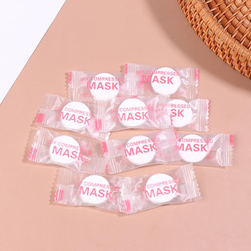 50/100Pcs Disposable Compressed Facial Mask Portable Silk/Cotton Face Mask Facial Towel Coin Wrapped Tissues Paper Skin Care