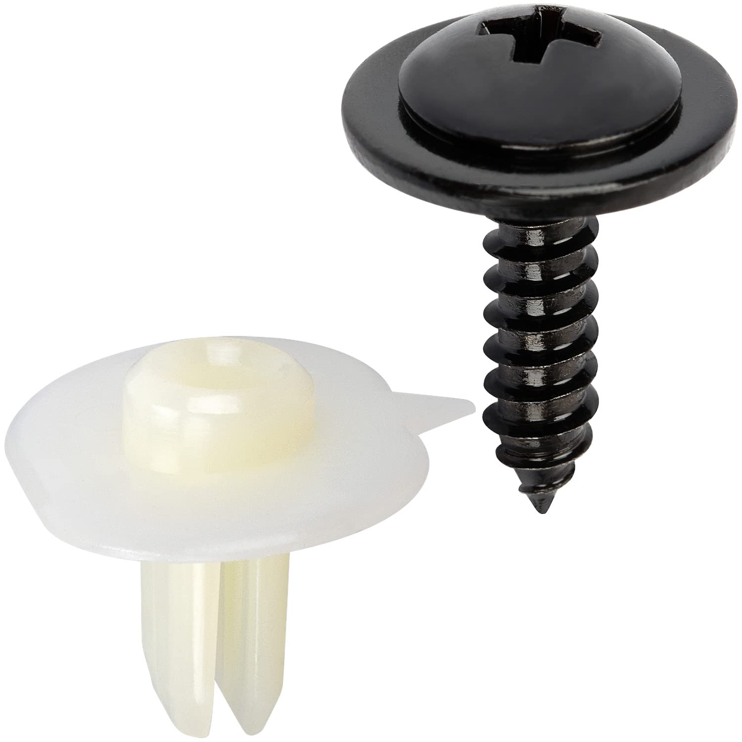 

OAUTOO 10 Set Bumper Grommets with Screws for 71144-SR3-013 71144-SR3-A00 Honda Accord CR-V Civic Del Sol Prelude Acura Integra TL