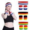 3Pcs/Set Elastic Sport Wristbands Head Sweat Sweatband Running Yoga Hair Bands  Men Women