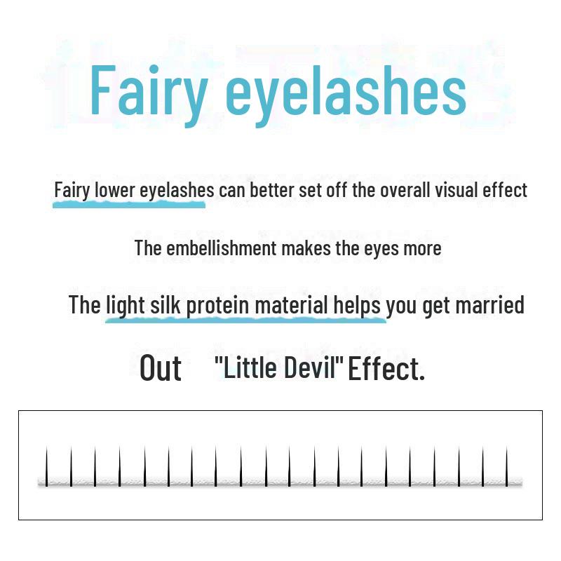 Feenhaar Natürlicher Stil Untere Wimpern-Büschel