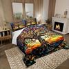 3pcs Sacred Colorful Tree of Life 3D Printed Bedding Set Cozy Duvet Cover King Queen Twin Size Birthday Gift Bedroom Decoration