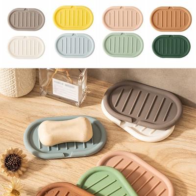 Self Draining Soap Container Creative Soap Saver Tray Soap Plate  Bathroom Accessories