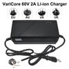 VariCore 60V 2A Li-ion Battery Charger 16S 67.2V Li-ion Battery Pack Charger Smart Power-off With Fan AC 100-240V