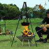 Cast Iron Non-Stick Camping Dutch Oven with Hanging Wok
