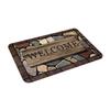 Floral And Letter Graphic Front Door Mat Anti-Slip Indoor Absorbent  Doormat Living Room  Entrance Rug Carpet