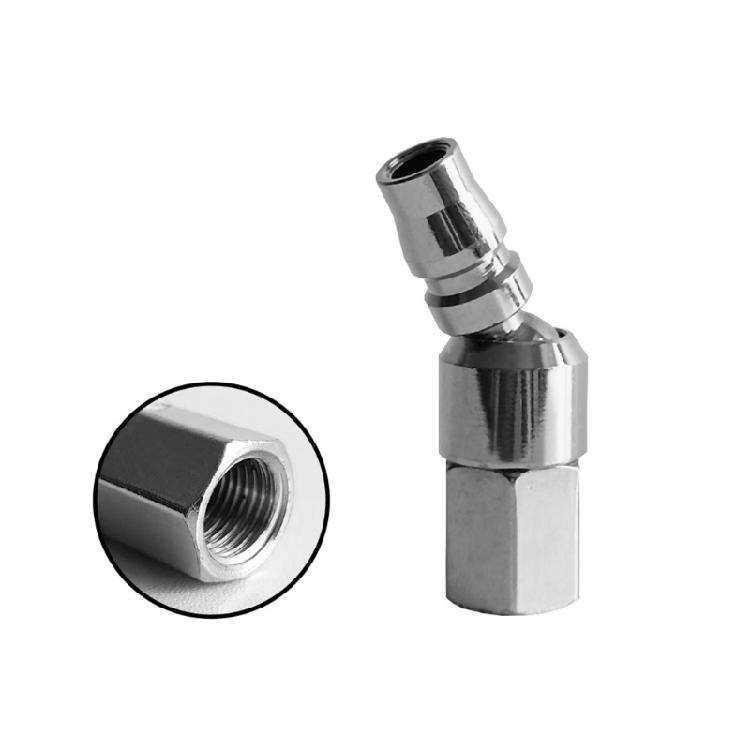 Copper Steel Universal Joint Adapter Fitting Quick Connection For Air Compressor 360 Degree Freedom Efficient Sprayed Guns