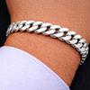 Men' Silver Bracelet SOLID 7mm 925 SILVER Bracelet Armor Gift