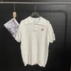 CA Summer Unisex Short Sleeve Knit Polo with Pearl Buttons