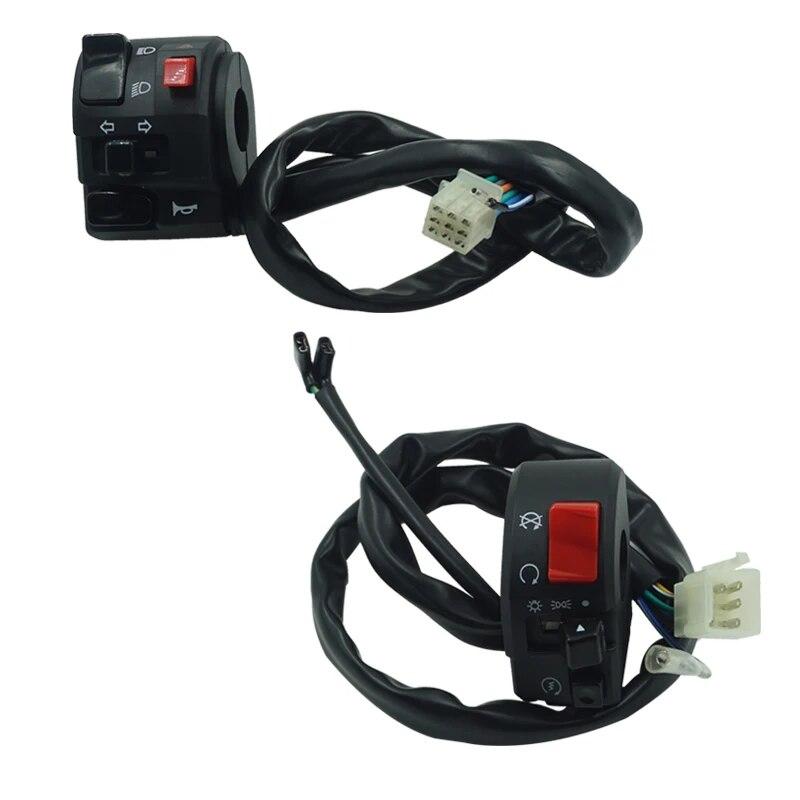 7/8" 22mm Motorcycle Switch Mount Headlight Warning Light Turn Signal Horn Start Kill Switch Motorcycle Handlebar Switch Parts