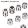 18Pcs Viking Hair Beads Stainless Steel High Hardness Perfect Size Simple Design Wide Application Dread Beads