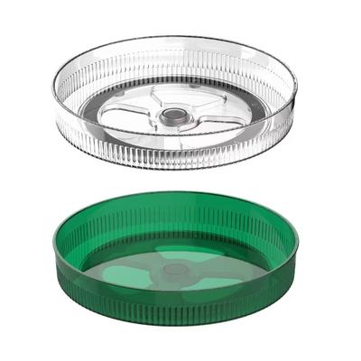 Plattenspielerschrank Tisch Gewürzregal 360 Grad drehender runder Make-up-Organizer für Arbeitsplatte Speisekammer Kühlschrank Badezimmer