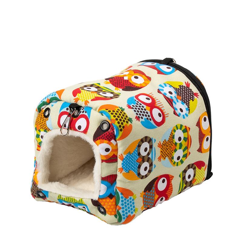

Bird Hammock Nest House Parakeet Toys Hanging Warm Bird Nest for Parrot Hamster Small Animal Hanging Bed Bird Cage S/L L