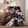 Gundam Series Soft Flannel Blanket Lightweight Cozy Microfiber Blanket for Couch Bed Machine Washable LXR102