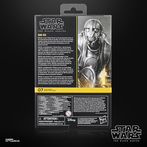 Hasbro Star Wars Black Series SM-33, Star Wars: Skeleton Crew Deluxe Collection 15cm Action Figure G0656, Authentic