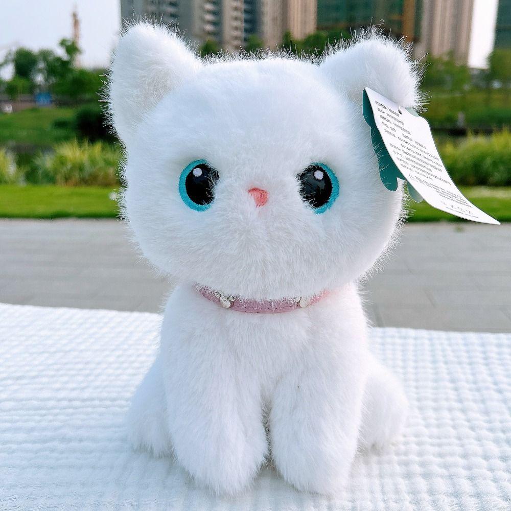 Soft Fluffy Kitten Plush Toys Stuffed Animals Stuffed Cat Lovely Pet Cat Doll  Birthday Gift