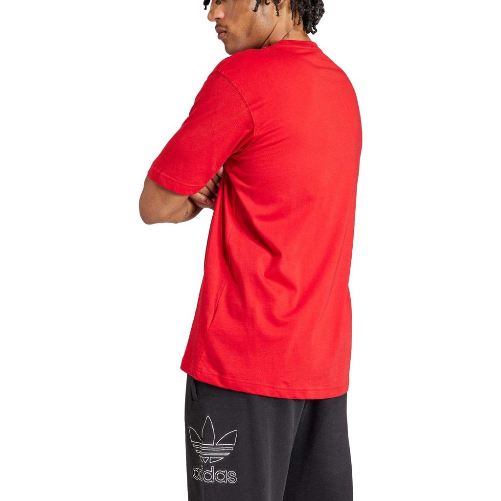 adidas T-shirt Adicolor Trefoil Lepszy Karmazynowy Męski Streetwear IR8009