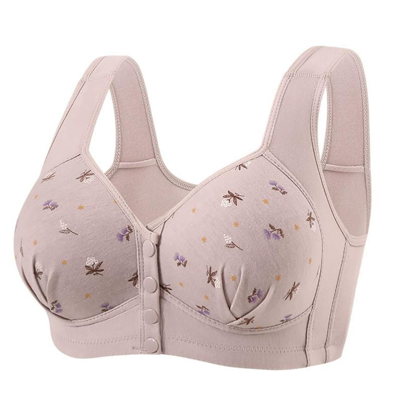 Damen Große Größe Frontverschluss BH Breiter Träger Weste Stil BH