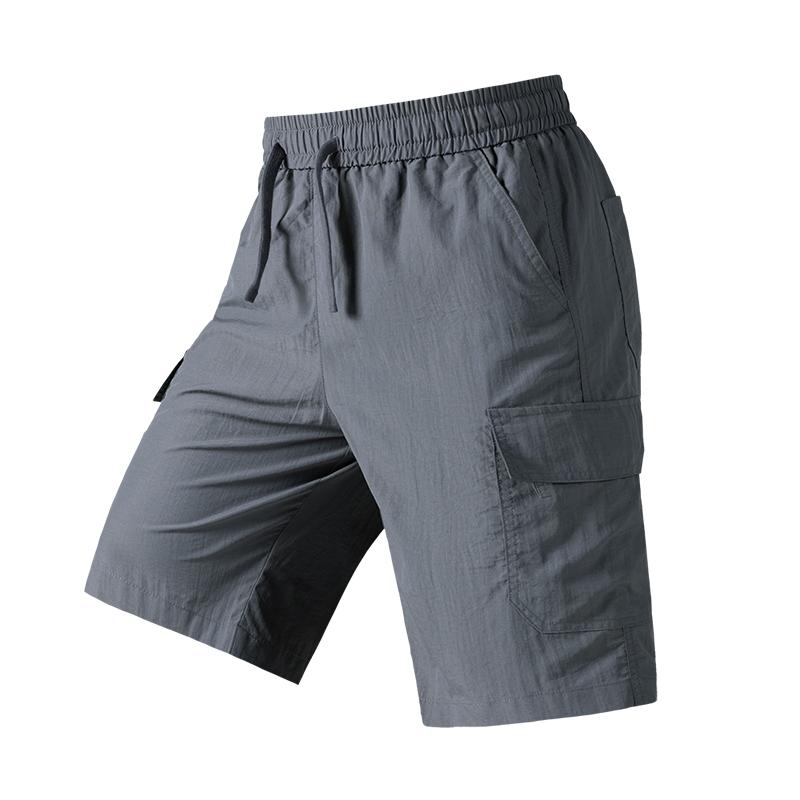 Shorts Men's Summer Casual 5-point Pants Ice Silk Thin Outdoor Work Shorts Large Size 5-point Pants